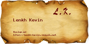 Lenkh Kevin névjegykártya